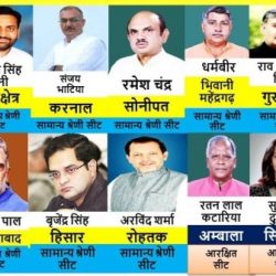 हरियाणा के 8 सांसदों का परिवार विधानसभा चुनाव में टिकट की दौड़ में सबसे आगे